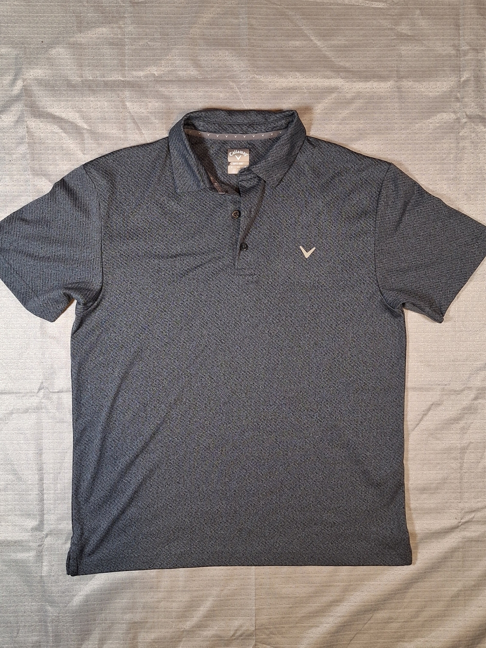 Callaway Opti-dri Golf Polo Men's Size S Dark Gray Textured